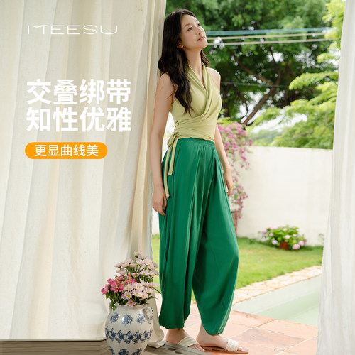 美愫普拉提瑜伽服套装宽松罩衫