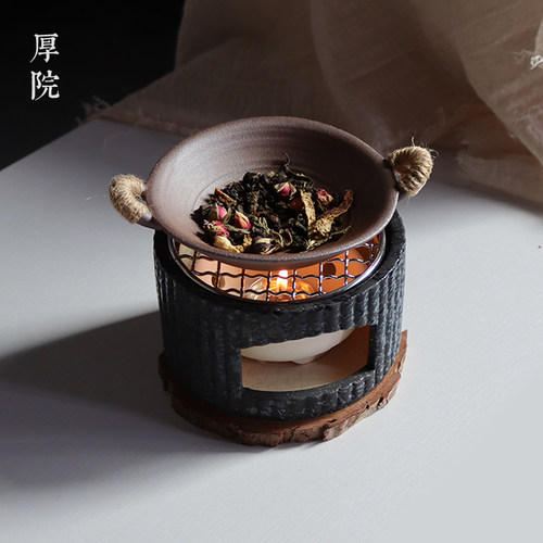 厚院【暖宅里】耐高温陶瓷温茶炉家用碳炉围炉煮茶餐厅固体酒精炉