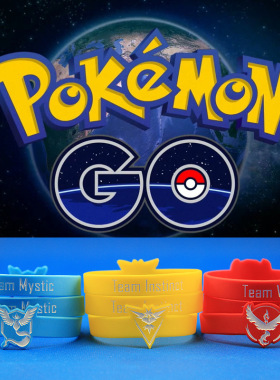 神奇宝贝pokemongo团队标志手镯环圈口袋妖怪兽三大主打阵营腕带