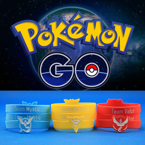 神奇宝贝pokemongo团队标志手镯环圈口袋妖怪兽三大主打阵营腕带