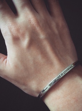 韩国blindleason系列男钛钢手镯