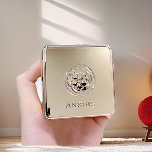 安泽秀无感持妆弹力气垫霜蘑菇头气垫bb霜提亮肤色持久水润遮瑕