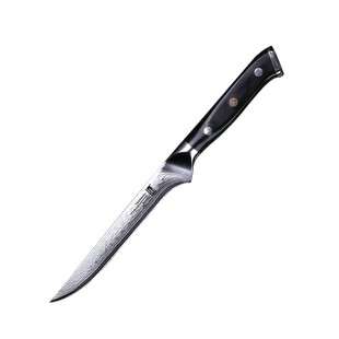 拓牌大马士革剔骨刀杀猪专用刀具放血尖刀屠夫商用宰猪牛羊分割刀