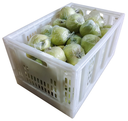 塑料折叠周转筐长方形水果蔬菜镂空加厚家用蔬菜水果工厂收纳筐子