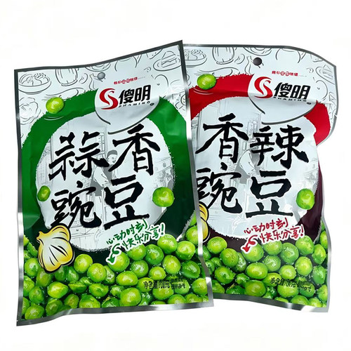 香辣味豌豆傻明休闲小零食品