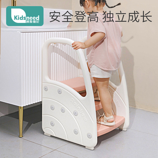 儿童洗漱台踩脚凳宝宝洗手梯垫脚小凳子卫生间台阶洗漱防滑脚踏凳