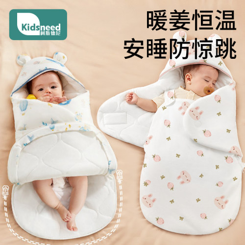 包被初生婴儿秋冬新生产房加厚款纯棉宝宝恒温抱被