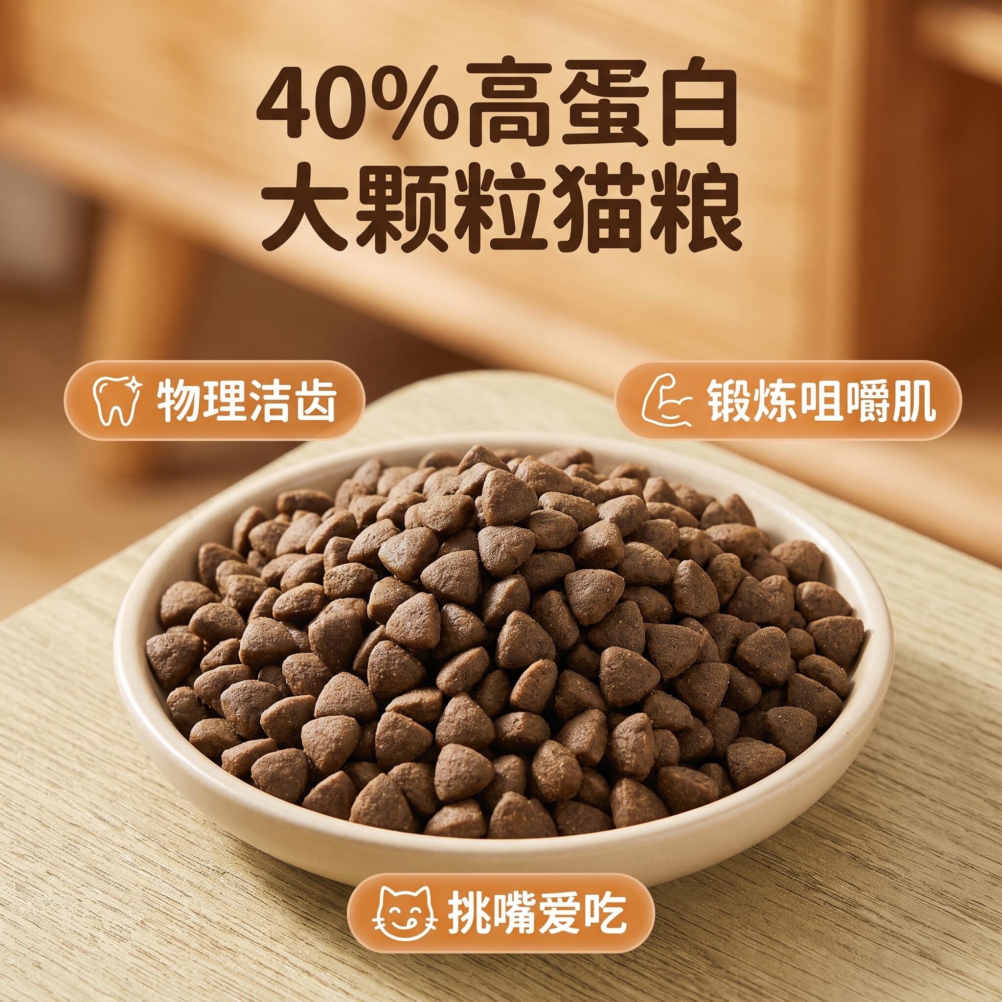 福贝猫粮成猫幼猫猫粮面部发育