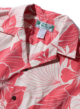 TWO PALMS衬衫夏威夷青年青春春季短袖尖领沙滩复古美产男女Lanai