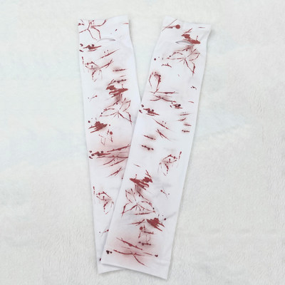 万圣节主题防晒袖套冰丝漏指