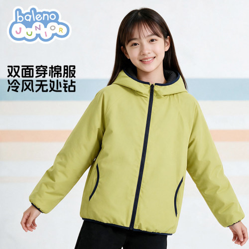 班尼路童装棉服女童秋冬款女孩