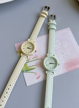 多巴胺手表女学生初高中女生小清新高颜值只看时间石英表2025新款