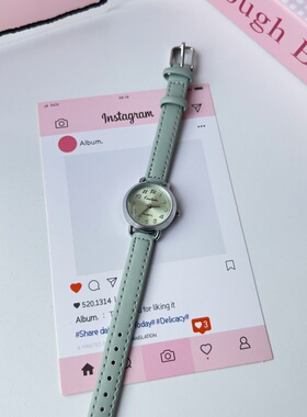 手表女款学生初高中ins风小众简约高颜值小清新只看时间考试专用