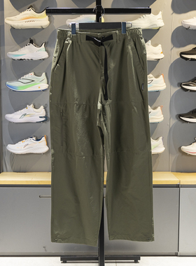 李宁软壳长裤2025秋季新款CF溯男子直筒防泼水宽松骑行裤AYKV591