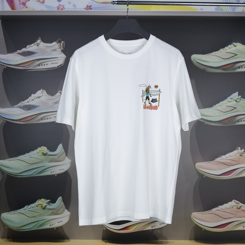 李宁短袖男子吸湿排汗T恤