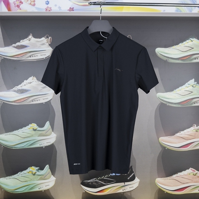 李宁短袖POLO衫冰感舒适防晒