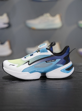 李宁儿童休闲鞋2025新款男小童蜻跃2 V2减震回弹运动鞋YKNV020