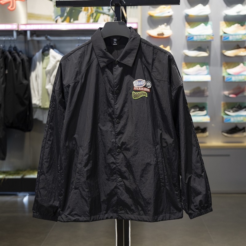 李宁男子翻领防晒休闲外套