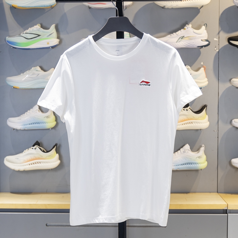 李宁短袖男子纯棉短袖T恤