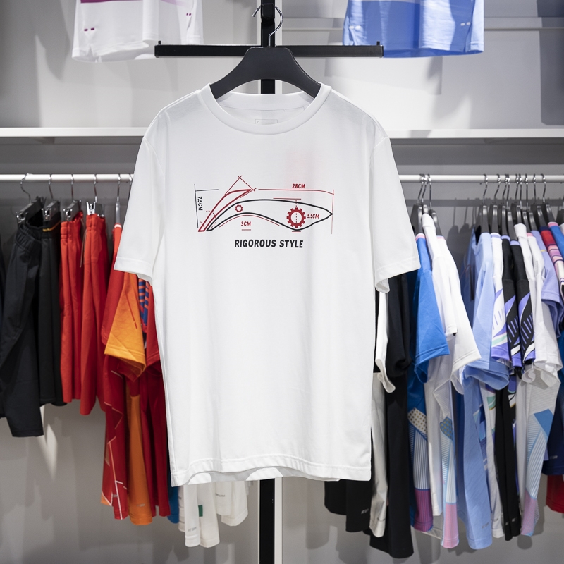 李宁短袖男子吸湿排汗T恤