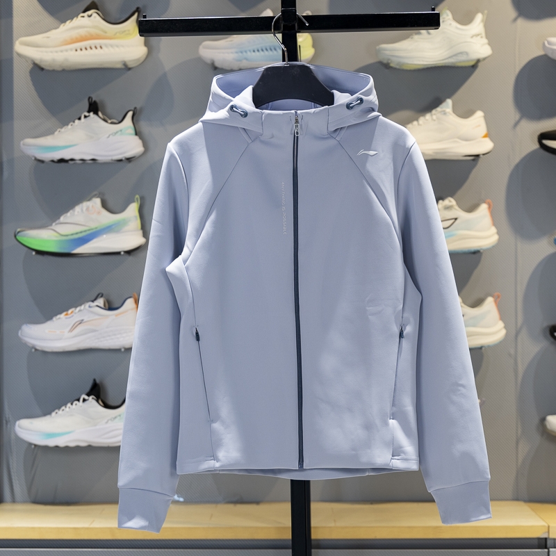 李宁女子连帽针织外套