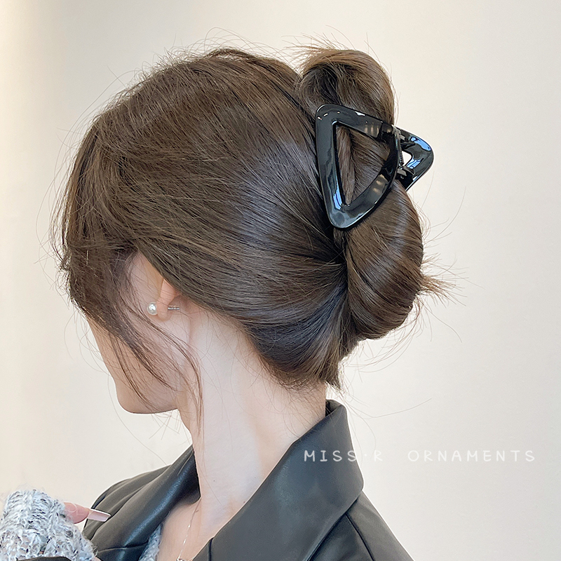 三角形中号鲨鱼夹半扎发抓夹