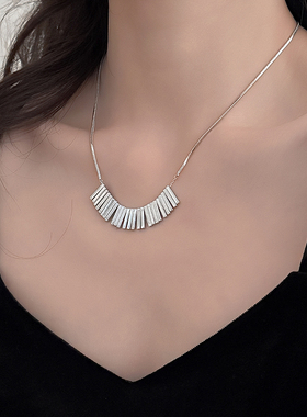 冷淡风毛衣链项链女2024新款