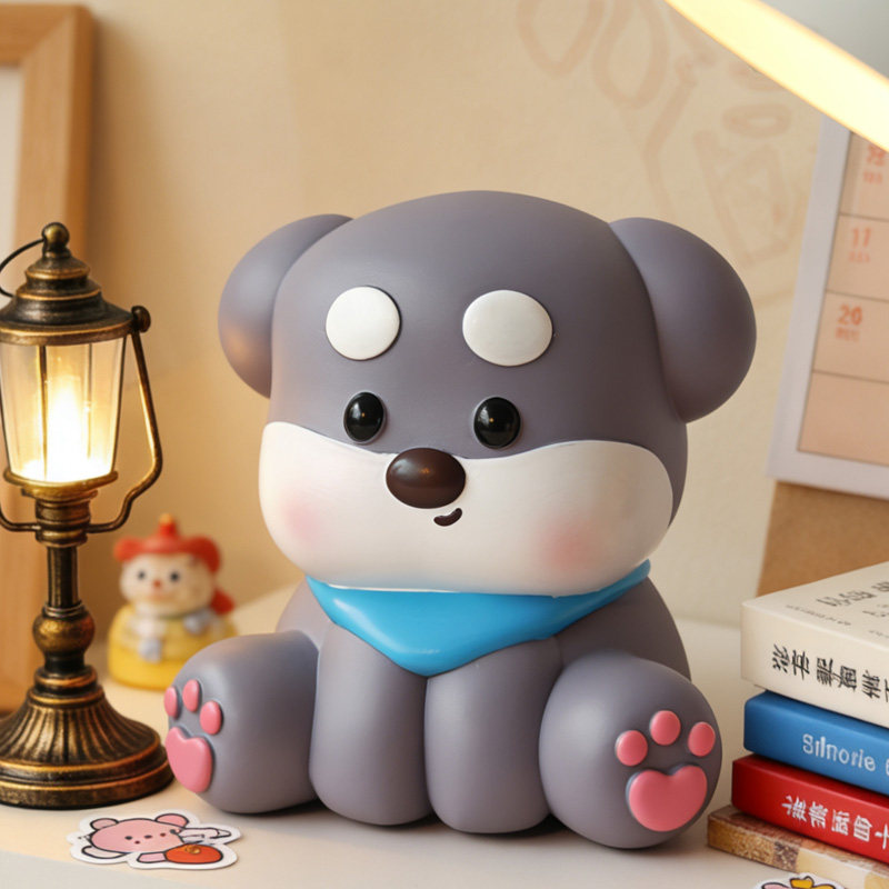 创意生肖狗储蓄罐2025新款只进不出防摔卡通存钱罐儿童男女生摆件