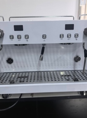乐创商用咖啡机单双头油脂细腻自定预浸泡奶茶店大型半自动咖啡机