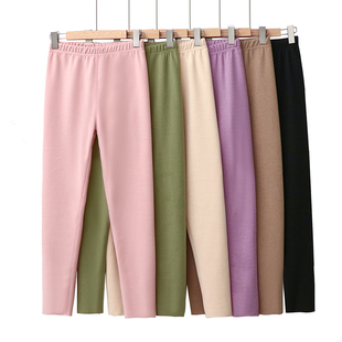女加绒加厚打底裤 保暖裤 春秋薄绒裤 紧身线裤 秋冬 内穿大码 德绒秋裤