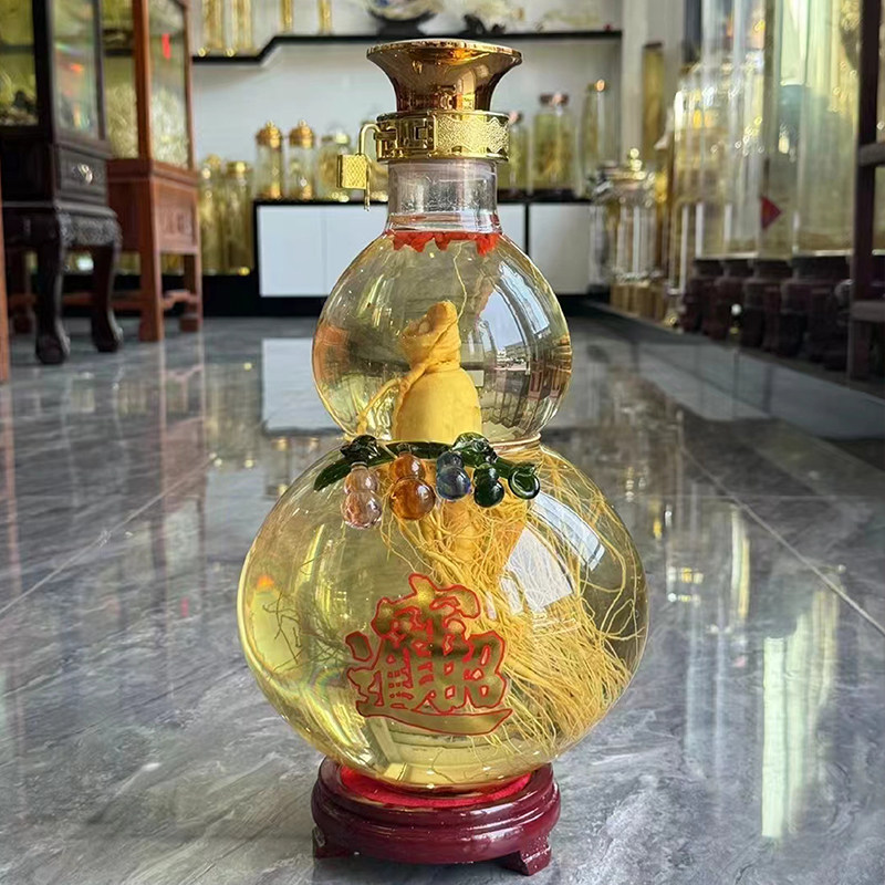 葫芦酒瓶空瓶加厚玻璃葫芦形泡酒瓶10斤20斤大容量泡酒专用酒坛