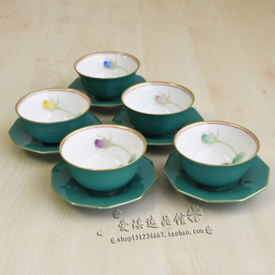 香兰社玫瑰花茶杯套装日本进口陶瓷和风瓷器有田烧礼品茶壶单品杯