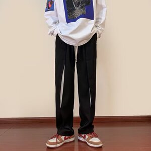 秋款港风男士青少年宽松休闲长裤个性束脚卫裤哈伦裤潮 K221P40图片