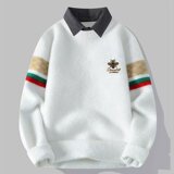 男士加绒加厚半高领毛衣冬季针织衫休闲毛线衣保暖冬装上衣M15P50，男装针织衫/毛衣，星座1013-3