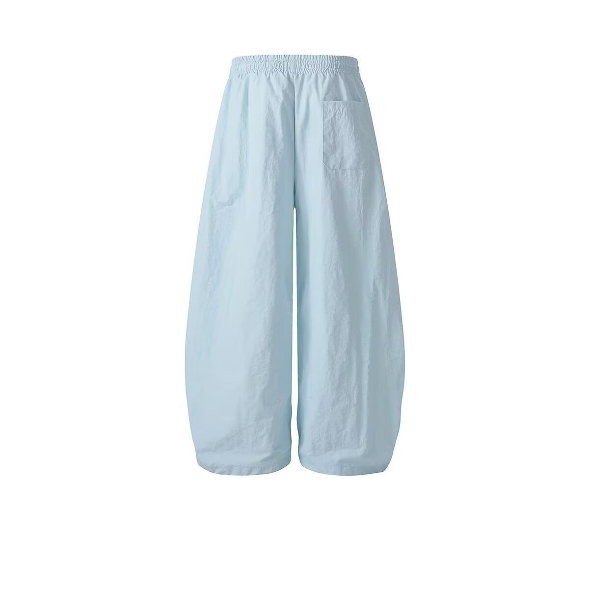 夏季款趣味刺绣阔腿裤女宽松抽绳松紧腰显瘦弯刀裤休闲裤K8152P48,女装休闲裤,星座1013-3