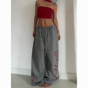 松弛感美式烫钻宽松爵士裤阔腿裤休闲运动卫裤jazz拖地裤K8104P48图片 松弛感美式烫钻宽松爵士裤阔腿裤休闲运动卫裤jazz拖地裤K8104P48图片