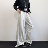 运动裤女秋冬大码宽松显瘦休闲裤字母直筒阔腿卫裤K8068P58，男装休闲裤，星座1013-3