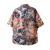 夏季款设计感潮牌休闲度假夏威夷宽松版短袖衬衫上衣男装C246P30，男装衬衫，星座1013-3