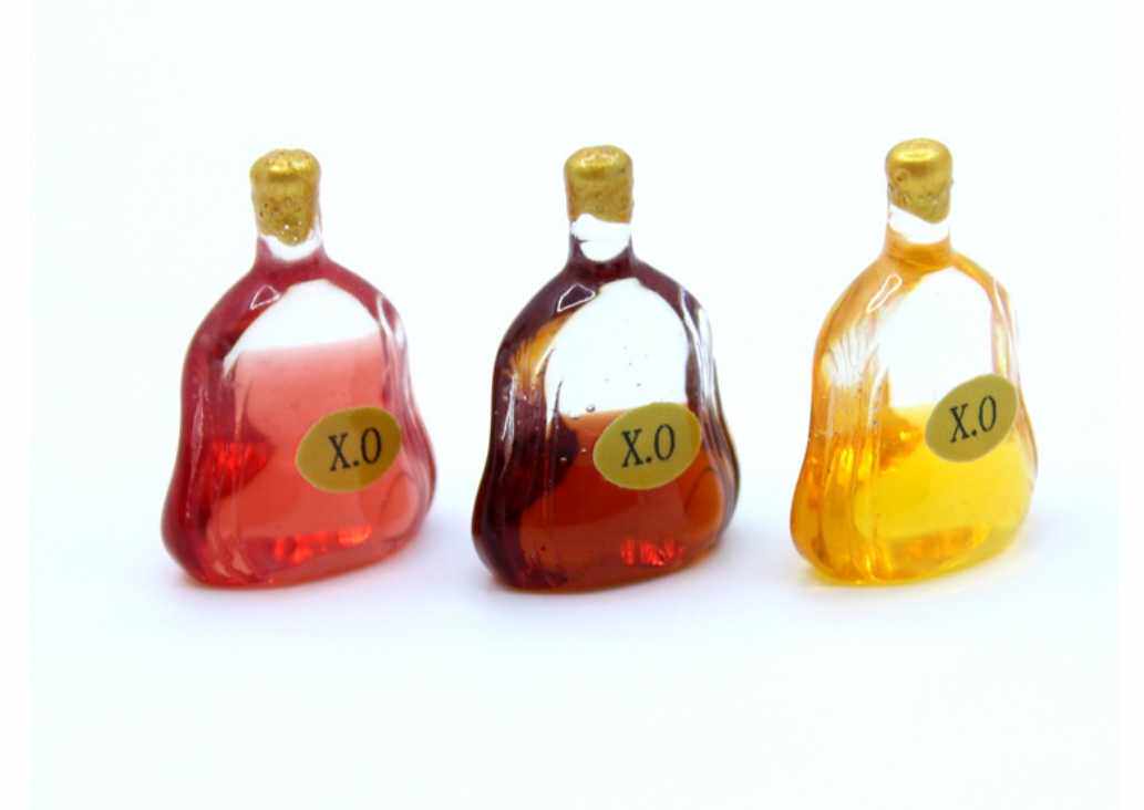 10个混装仿真酒瓶diy滴胶手机壳装饰配件耳环耳坠挂件树脂酒瓶