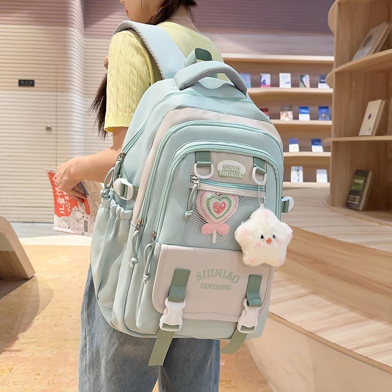 正品潮牌官方迪士尼书包女小学生三到六年级初中生简约双肩包百搭