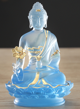 古法琉璃佛堂供奉摆件工艺礼品