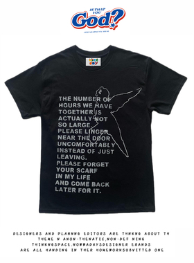 28blocks 260克重磅纯棉! 离别告白~美式复古阿美咔叽短袖T恤男女