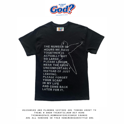 28blocks 260克重磅纯棉! 离别告白~美式复古阿美咔叽短袖T恤男女