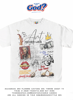 28blocks 260克重磅纯棉! 拼贴艺术~美式复古阿美咔叽短袖T恤男女