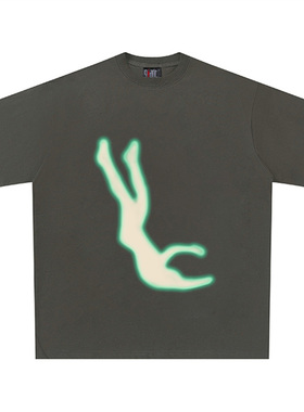 AMOROUS HOMELESS 260克重磅纯棉！复古宽松百搭潮牌街头短袖T恤