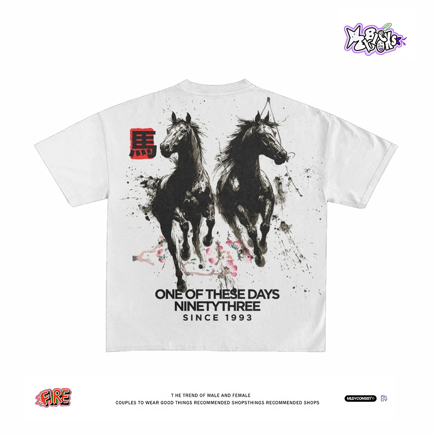 28blocks 260克重磅纯棉! 本命马年~美式复古阿美咔叽短袖T恤男女,女装/女士精品,T恤,淘宝优惠券,粉丝福利购,淘宝优惠卷