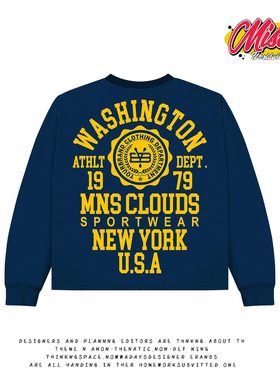 造物GOODGOD 运动队服2025秋冬新款欧美高街小众设计感长袖上衣