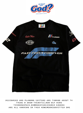 28blocks 260克重磅纯棉! 加速到底~美式复古阿美咔叽短袖T恤男女