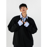 春秋季假两件衬衫卫衣外套618-V752-P50控88无影墙，男装卫衣，星座618