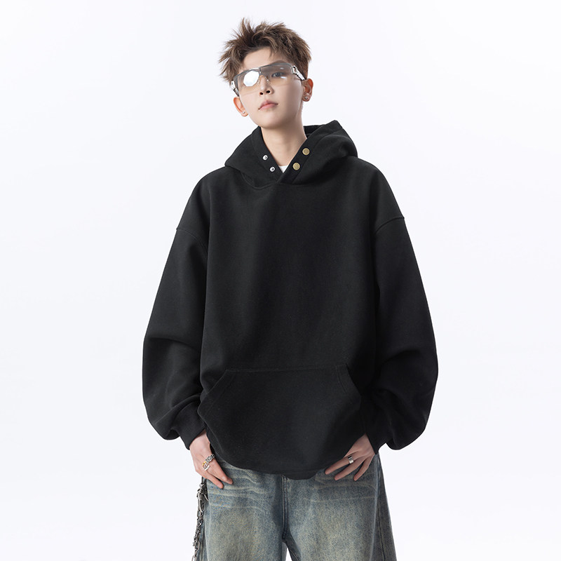 无影墙高品质420克双扣子连帽卫衣618-WY1015-P55控88图片
